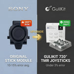 PS5 DualSense Edge stick module with GuliKit TMR Hall Effect upgrade — side view