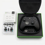Xbox Elite Series 2 controller with GuliKit TMR Hall Effect joysticks installed — side view