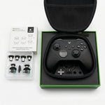 Xbox Elite Series 2 controller with GuliKit TMR Hall Effect joysticks installed — side view